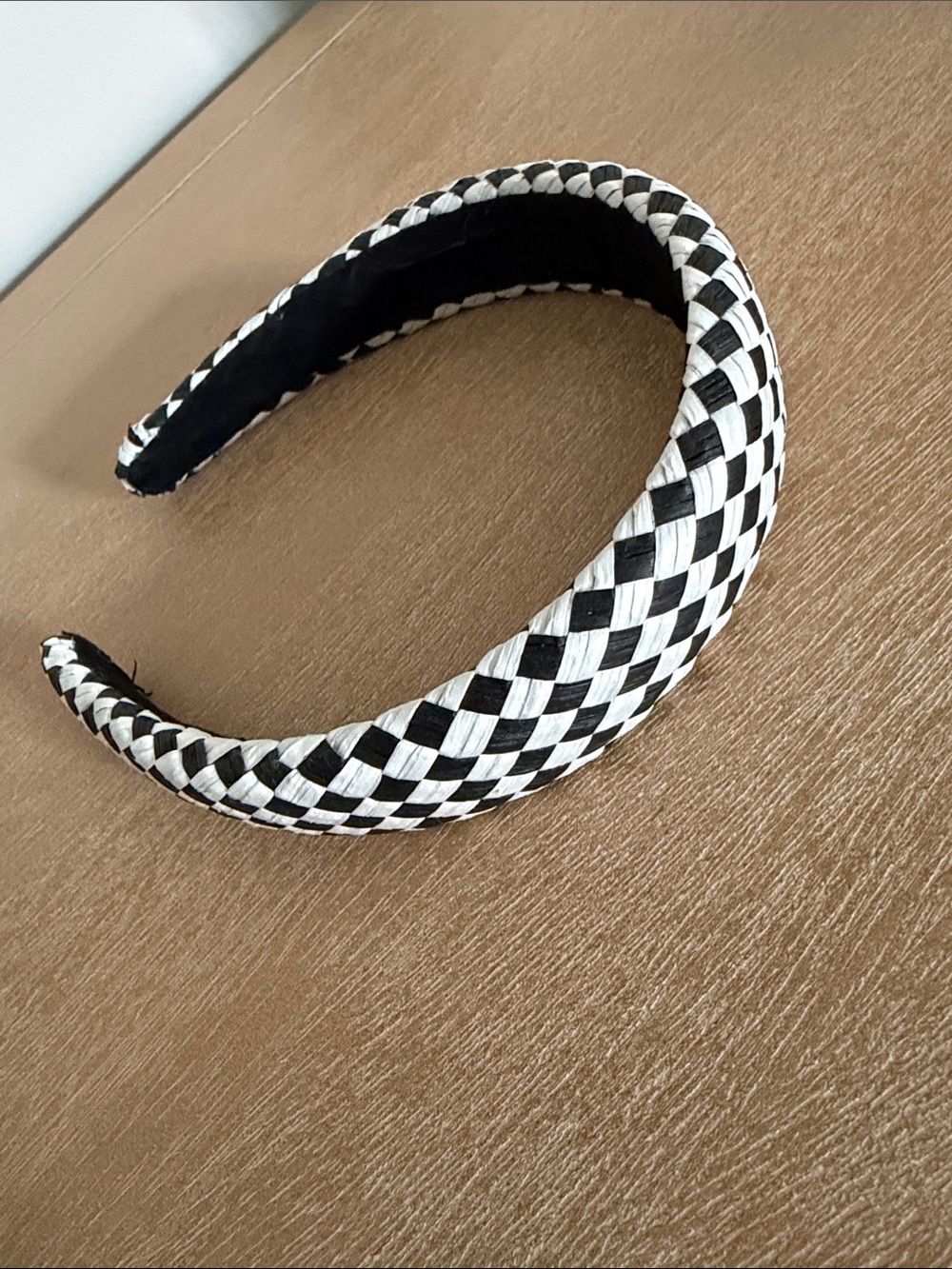 Black & White Woven Padded Headband